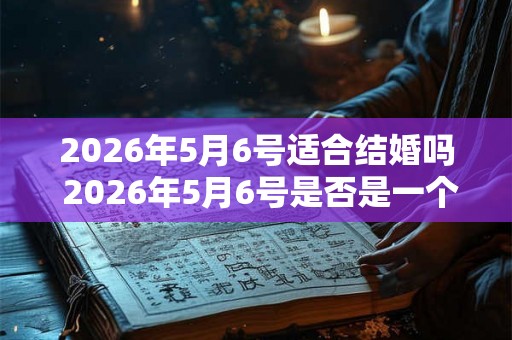 2026年5月6号适合结婚吗 2026年5月6号是否是一个适合结婚的日子 2026年5月6号适合结婚吗 2026年5月6号是否是一个适合结婚的日子