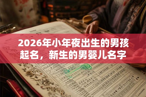 2026年小年夜出生的男孩起名，新生的男婴儿名字