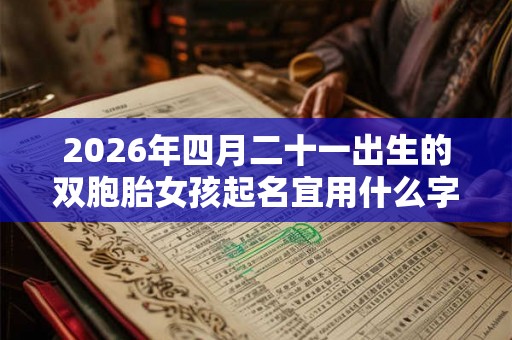 2026年四月二十一出生的双胞胎女孩起名宜用什么字，五行属什么
