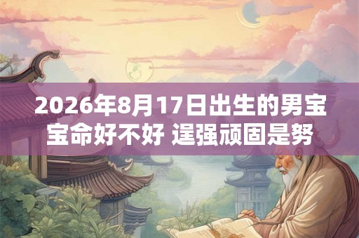 2026年8月17日出生的男宝宝命好不好 逞强顽固是努力家