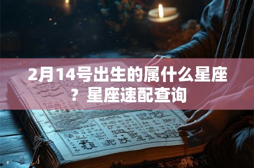 2月14号出生的属什么星座？星座速配查询