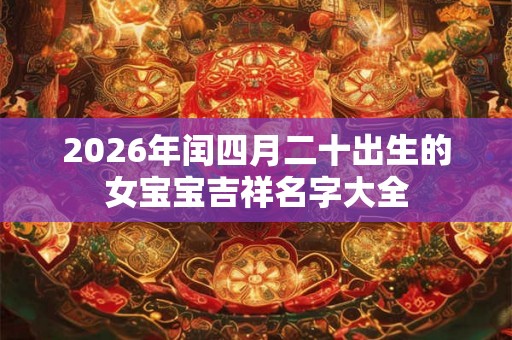 2026年闰四月二十出生的女宝宝吉祥名字大全 2026年闰四月二十出生的女宝宝吉祥名字大全