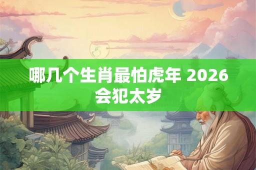 哪几个生肖最怕虎年 2026会犯太岁 哪几个生肖最怕虎年 2026会犯太岁