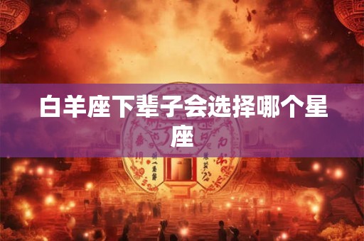 白羊座下辈子会选择哪个星座