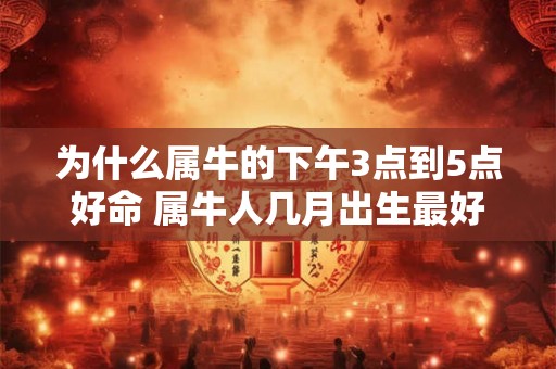 为什么属牛的下午3点到5点好命 属牛人几月出生最好