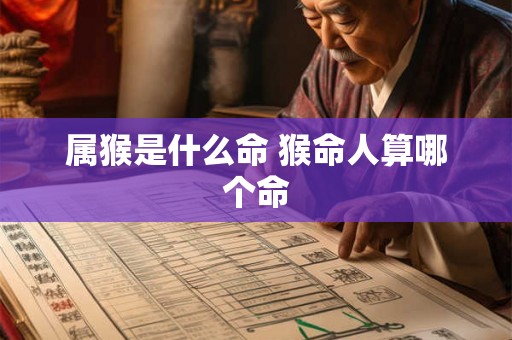 属猴是什么命 猴命人算哪个命