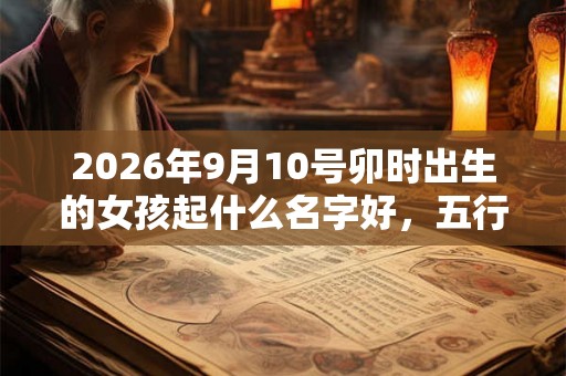 2026年9月10号卯时出生的女孩起什么名字好，五行属什么