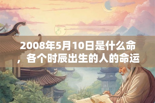 2008年5月10日是什么命,各个时辰出生的人的命运 2008年5月10日是什么命,各个时辰出生的人的命运