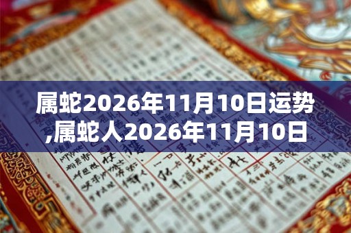 属蛇2026年11月10日运势,属蛇人2026年11月10日财运,生肖蛇2026年11月10日运势