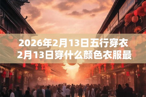2026年2月13日五行穿衣 2月13日穿什么颜色衣服最旺运
