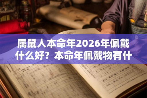 属鼠人本命年2026年佩戴什么好？本命年佩戴物有什么讲究？