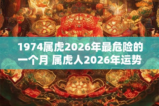 1974属虎2026年最危险的一个月 属虎人2026年运势如何
