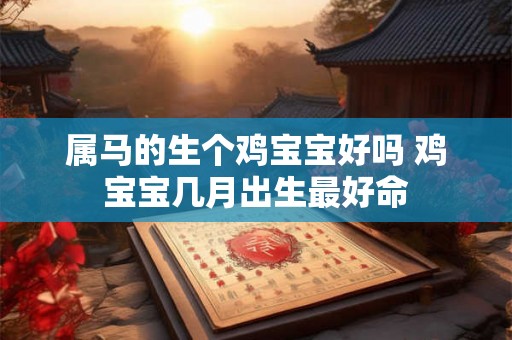 属马的生个鸡宝宝好吗 鸡宝宝几月出生最好命