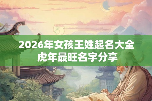 2026年女孩王姓起名大全 虎年最旺名字分享