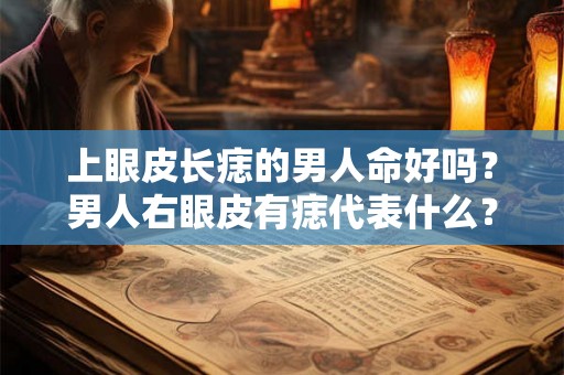 上眼皮长痣的男人命好吗？男人右眼皮有痣代表什么？