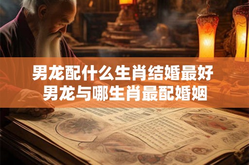 男龙配什么生肖结婚最好 男龙与哪生肖最配婚姻 男龙配什么生肖结婚最好 男龙与哪生肖最配婚姻
