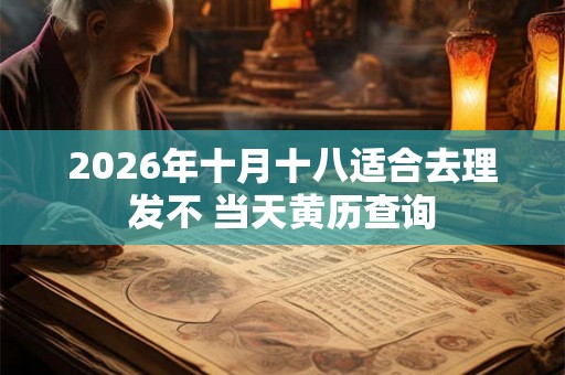 2026年十月十八适合去理发不 当天黄历查询