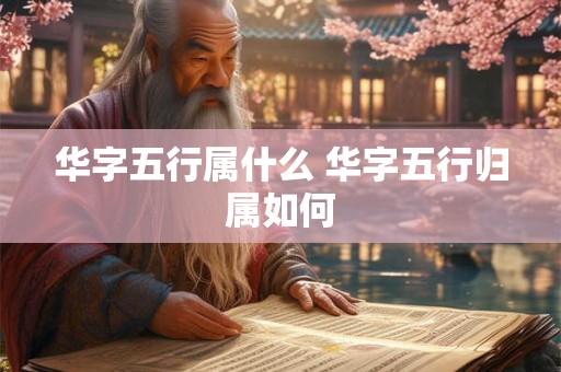 华字五行属什么 华字五行归属如何