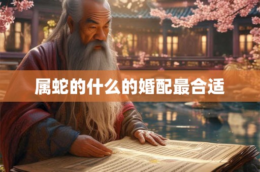 属蛇的什么的婚配最合适