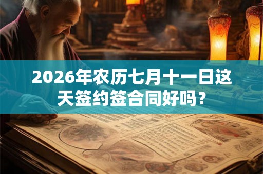 2026年农历七月十一日这天签约签合同好吗? 2026年农历七月十一日这天签约签合同好吗?