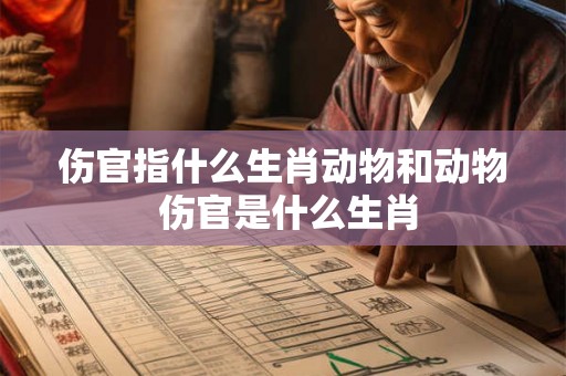 伤官指什么生肖动物和动物 伤官是什么生肖