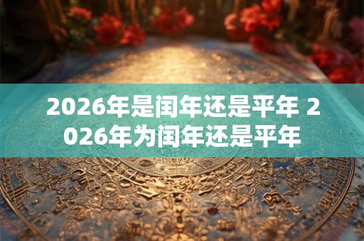 2026年是闰年还是平年 2026年为闰年还是平年