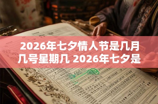 2026年七夕情人节是几月几号星期几 2026年七夕是什么时候