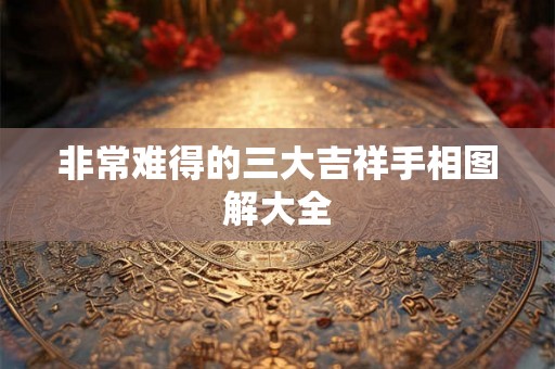 非常难得的三大吉祥手相图解大全