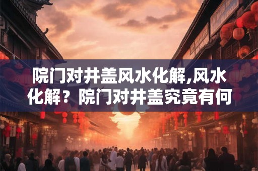 院门对井盖风水化解,风水化解？院门对井盖究竟有何讲究？