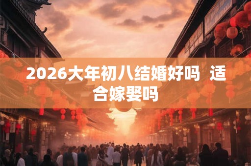 2026大年初八结婚好吗  适合嫁娶吗