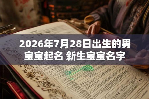 2026年7月28日出生的男宝宝起名 新生宝宝名字