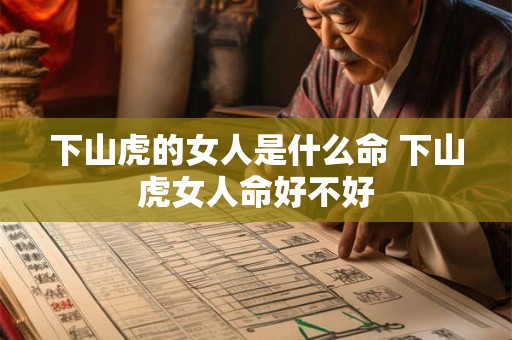 下山虎的女人是什么命 下山虎女人命好不好