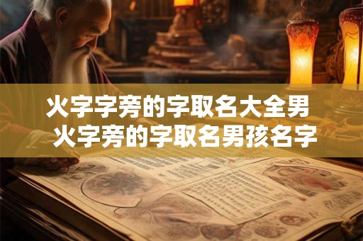 火字字旁的字取名大全男  火字旁的字取名男孩名字
