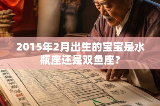2015年2月出生的宝宝是水瓶座还是双鱼座? 2015年2月出生的宝宝是水瓶座还是双鱼座?