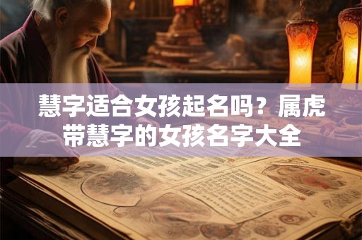 慧字适合女孩起名吗？属虎带慧字的女孩名字大全