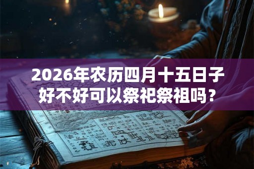 2026年农历四月十五日子好不好可以祭祀祭祖吗？