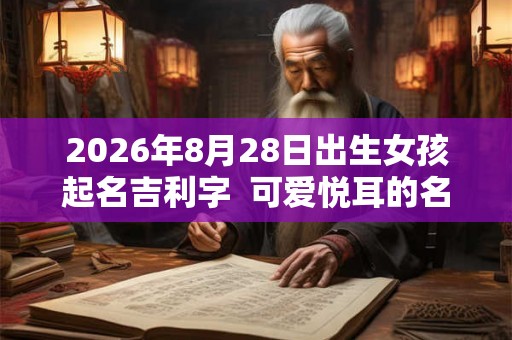 2026年8月28日出生女孩起名吉利字  可爱悦耳的名字