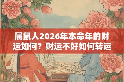 属鼠人2026年本命年的财运如何?财运不好如何转运? 属鼠人2026年本命年的财运如何?财运不好如何转运?