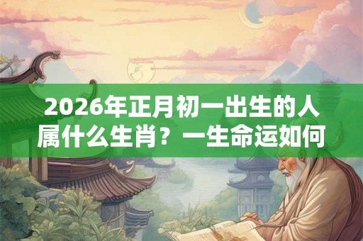 2026年正月初一出生的人属什么生肖?一生命运如何? 2026年正月初一出生的人属什么生肖?一生命运如何?