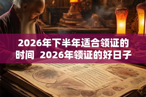 2026年下半年适合领证的时间 2026年领证的好日子有哪些 2026年下半年适合领证的时间 2026年领证的好日子有哪些
