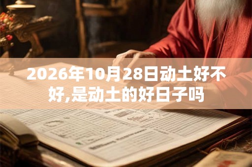 2026年10月28日动土好不好,是动土的好日子吗