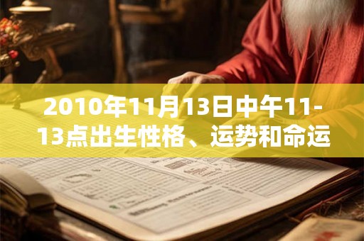 2010年11月13日中午11-13点出生性格、运势和命运