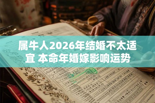 属牛人2026年结婚不太适宜 本命年婚嫁影响运势