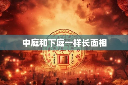 中庭和下庭一样长面相