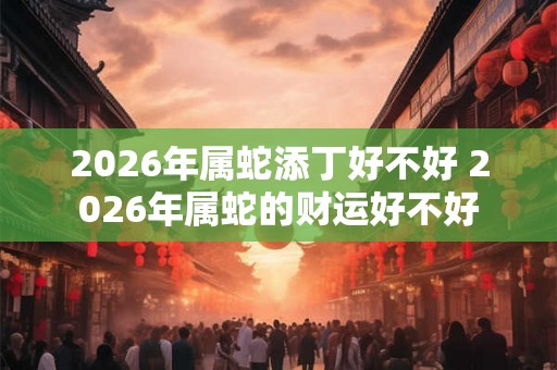 2026年属蛇添丁好不好 2026年属蛇的财运好不好