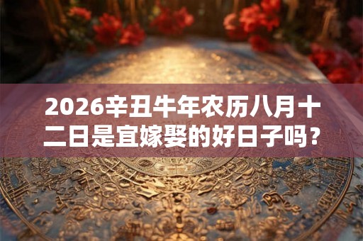 2026辛丑牛年农历八月十二日是宜嫁娶的好日子吗？