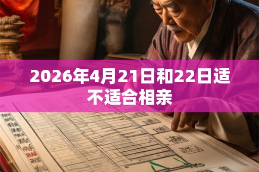 2026年4月21日和22日适不适合相亲