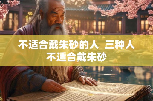 不适合戴朱砂的人  三种人不适合戴朱砂