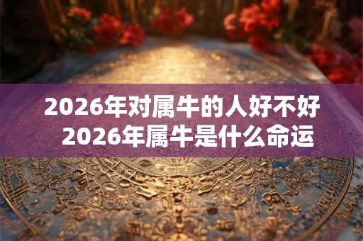 2026年对属牛的人好不好 2026年属牛是什么命运 2026年对属牛的人好不好 2026年属牛是什么命运