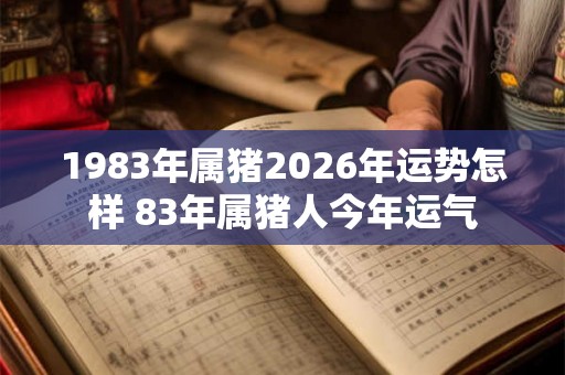 1983年属猪2026年运势怎样 83年属猪人今年运气